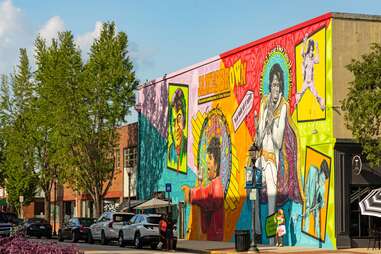 James brown mural in Augusta, Georgia 